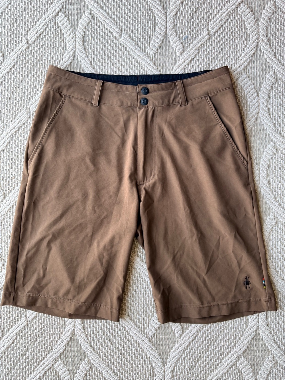 Smartwool Shorts Men’s Merino Wool Blend Brown Performance Size Small